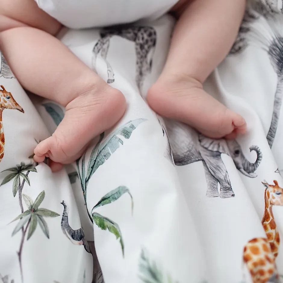 Sevira Kids Lot de 3 Draps housses couffin en coton Safari Online