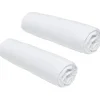 Todays Tools Lot de 2 draps housses TODAY Essential - 90 x 190 cm - 1 personne - 100% Coton - Craie Clearance