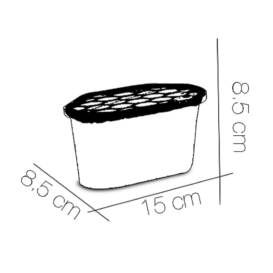 Juanio Lot de 4 déshumidificateur pour l'humidité, absorbeur d'humidité 180 gr, capacité 350 ml - L 15 x Profondeur 8.5 x Hauteur 8.5 cm