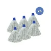 MSV Lot de 6 franges en coton écru 220g