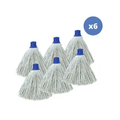 MSV Lot de 6 franges en coton écru 220g