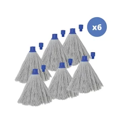 MSV Lot de 6 franges en coton blanc 220g New