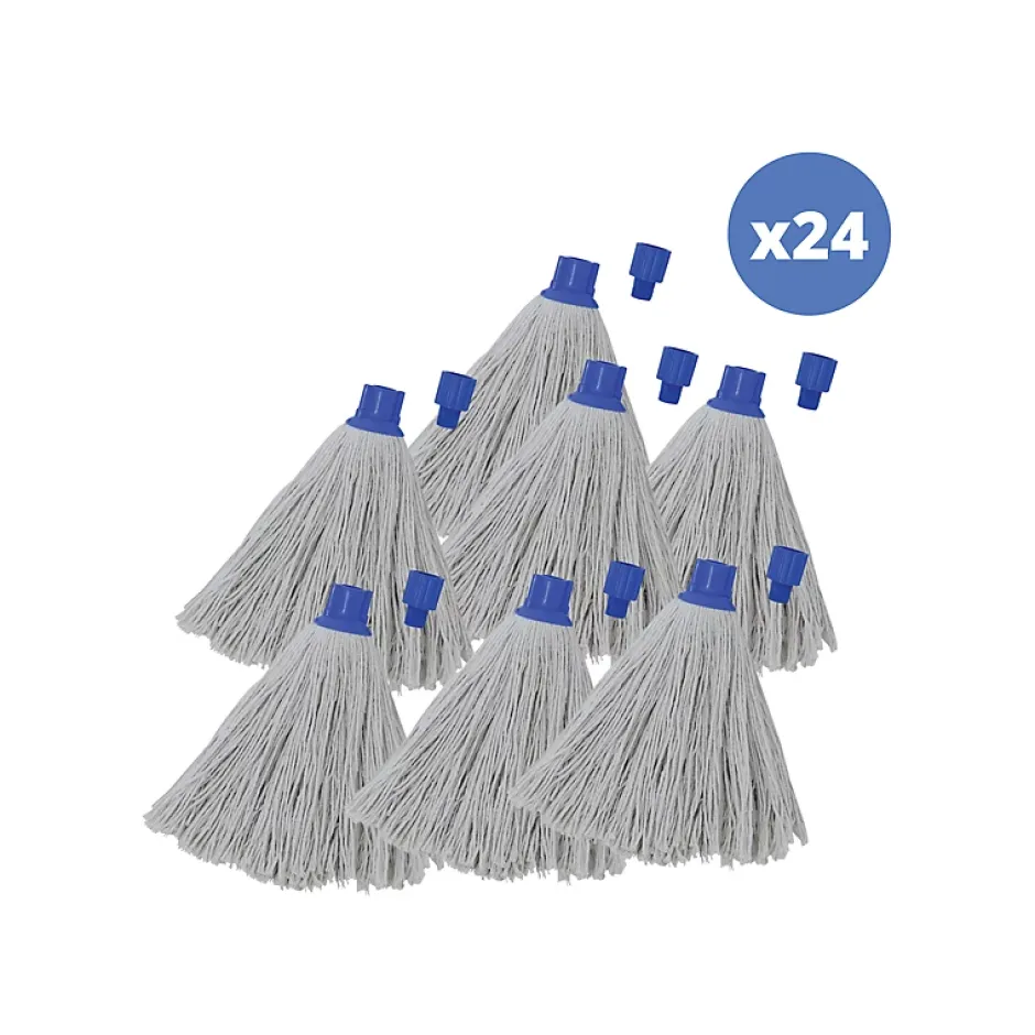 MSV Lot de 24 franges en viscose bleu Hot