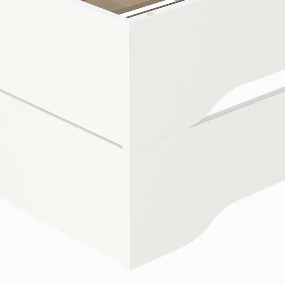 Weber Industries Lot de 2 lits empilables BINGO 90x190 + 2 sommiers / Blanc Outlet