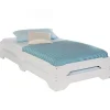 Idimex Lot de 2 lits superposables RONNY en pin, 90 x 200 cm, lasuré blanc Discount