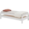 Idimex Lot de 2 lits superposables 80x190 cm RINO en pin massif lasuré blanc
