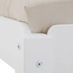 Idimex Lot de 2 lits superposables 80x190 cm RINO en pin massif lasuré blanc