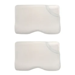 Inphysio Lot de 2 oreillers - taie d'oreiller en coton - Confort Plus