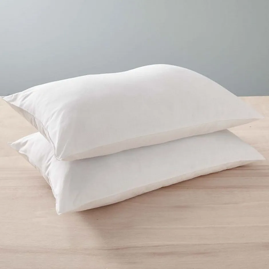 Blanreve Lot de 2 oreillers 45 x 70 cm Blanrêve Gamme "Confort" traité Anti Acarien Soft & care Online