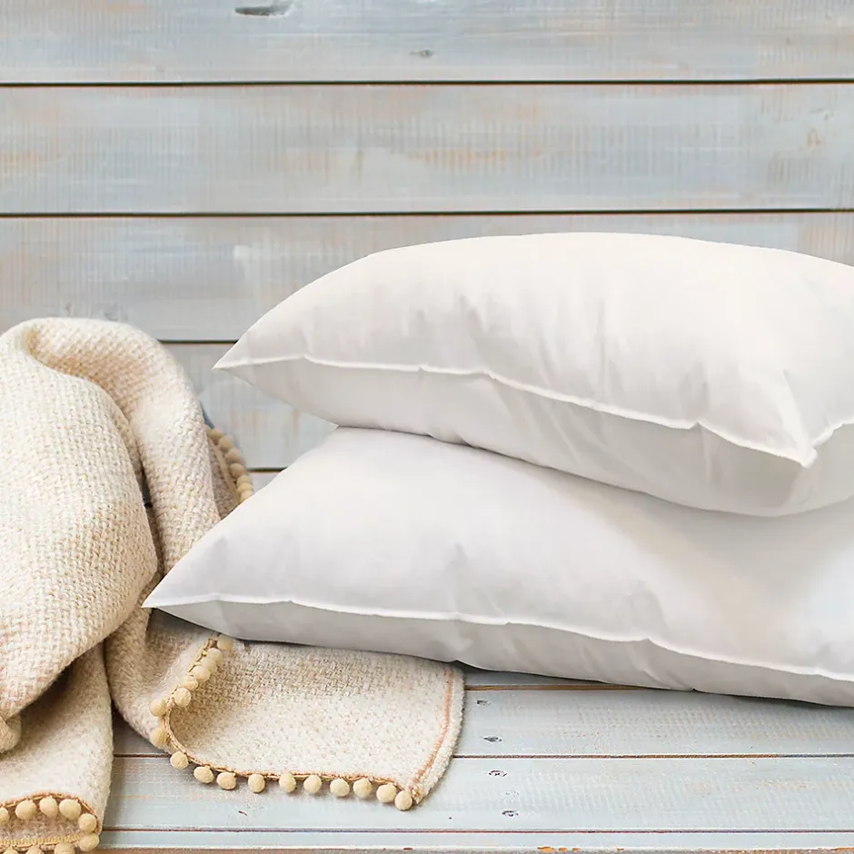Bellecour Lot de 2 oreillers Alaska 60x60 cm Fibres creuses polyester Clearance