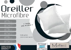 Mortreux Lot De 2 Oreillers Blancs Maxi Volume - 50 x 70 - 17025 Online