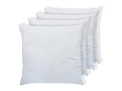Vente-unique Lot de 4 oreillers câlin 60 x 60 cm - 400 gr - Blanc - TORIVIA Outlet