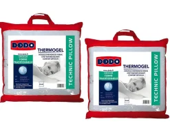 Dodo Lot de 2 oreillers mémoire de forme effet fraicheur - 60x 60 cm - FRESH