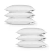 Homescapes Lot de 6 oreillers en plumes de canard, 50 x 75 cm -
