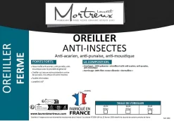 Mortreux Lot de 2 oreillers ferme Anti-insectes - 50 x 70 - 37191 Clearance