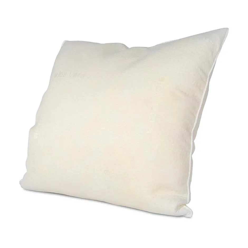 Olympe Literie Lot de 2 oreillers Flocons 60x60 cm Mémoire de forme