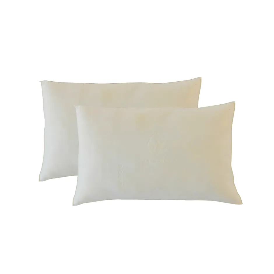 Olympe Literie Lot de 2 oreillers Flocons 30x50 cm Mémoire de forme Clearance