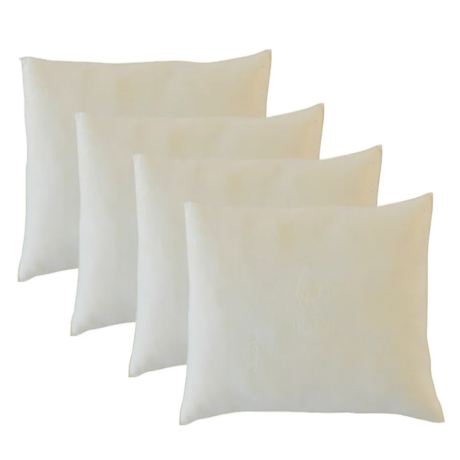 Olympe Literie Lot de 4 oreillers Flocons 60x60 cm Mémoire de forme
