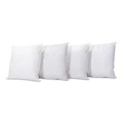 Bellecour Lot de 4 oreillers Grand Palace 60x60 cm Fibres creuses polyester