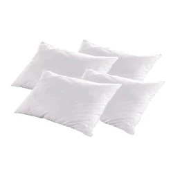 Bellecour Lot de 4 oreillers Luxotel 40x60 cm Fibres creuses polyester New