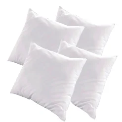 Bellecour Lot de 4 oreillers Luxotel 60x60 cm Fibres creuses polyester
