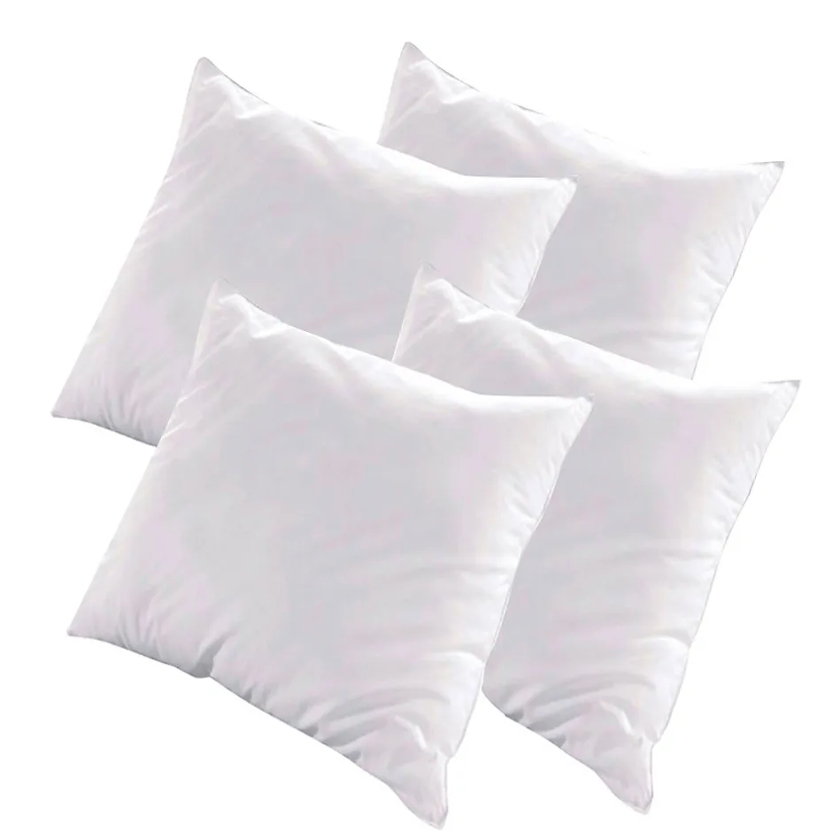 Bellecour Lot de 4 oreillers Luxotel 60x60 cm Fibres creuses polyester