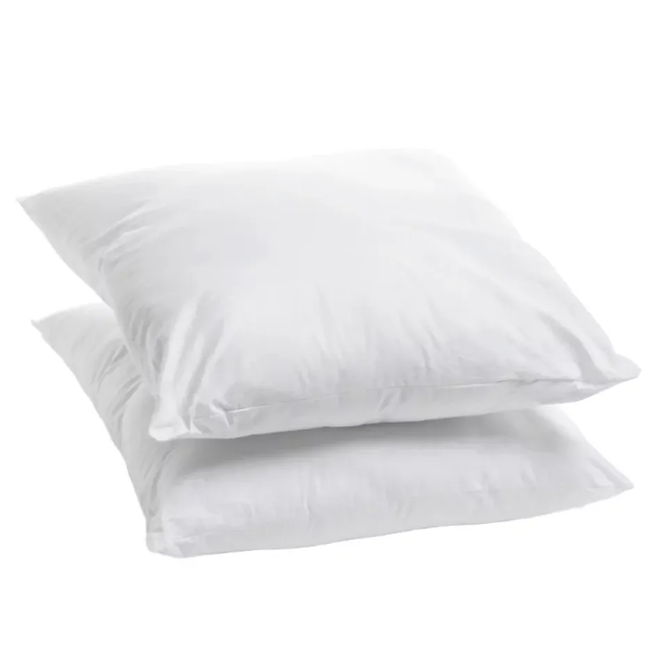 Bleu Calin Lot de 2 Oreillers Moelleux 60x60cm COTON BIO Clearance