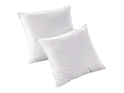 Vente-unique Lot de 2 oreillers recyclés 60 x 60 cm de DREAMEA - Enveloppe 100% microfibre - ROSA