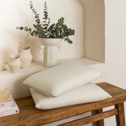 Olympe Literie Lot de 2 oreillers Sérénité 40x60 cm Mémoire de forme Sale