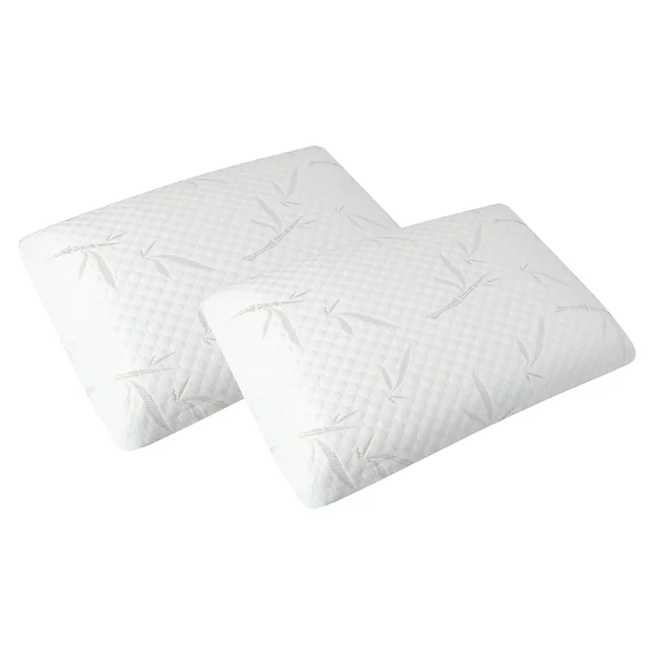 Olympe Literie Lot de 2 oreillers Sérénité 40x60 cm Mémoire de forme Sale