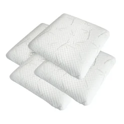 Olympe Literie Lot de 4 oreillers Sérénité 60x60 cm Mémoire de forme