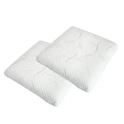 Olympe Literie Lot de 2 oreillers Sérénité 60x60 cm Mémoire de forme