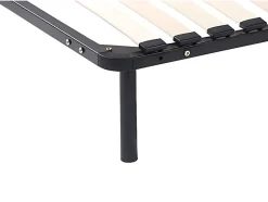 Vente-unique Lot de 4 pieds cylindriques pour cadre à lattes - Noirs - BOLGARE Sale