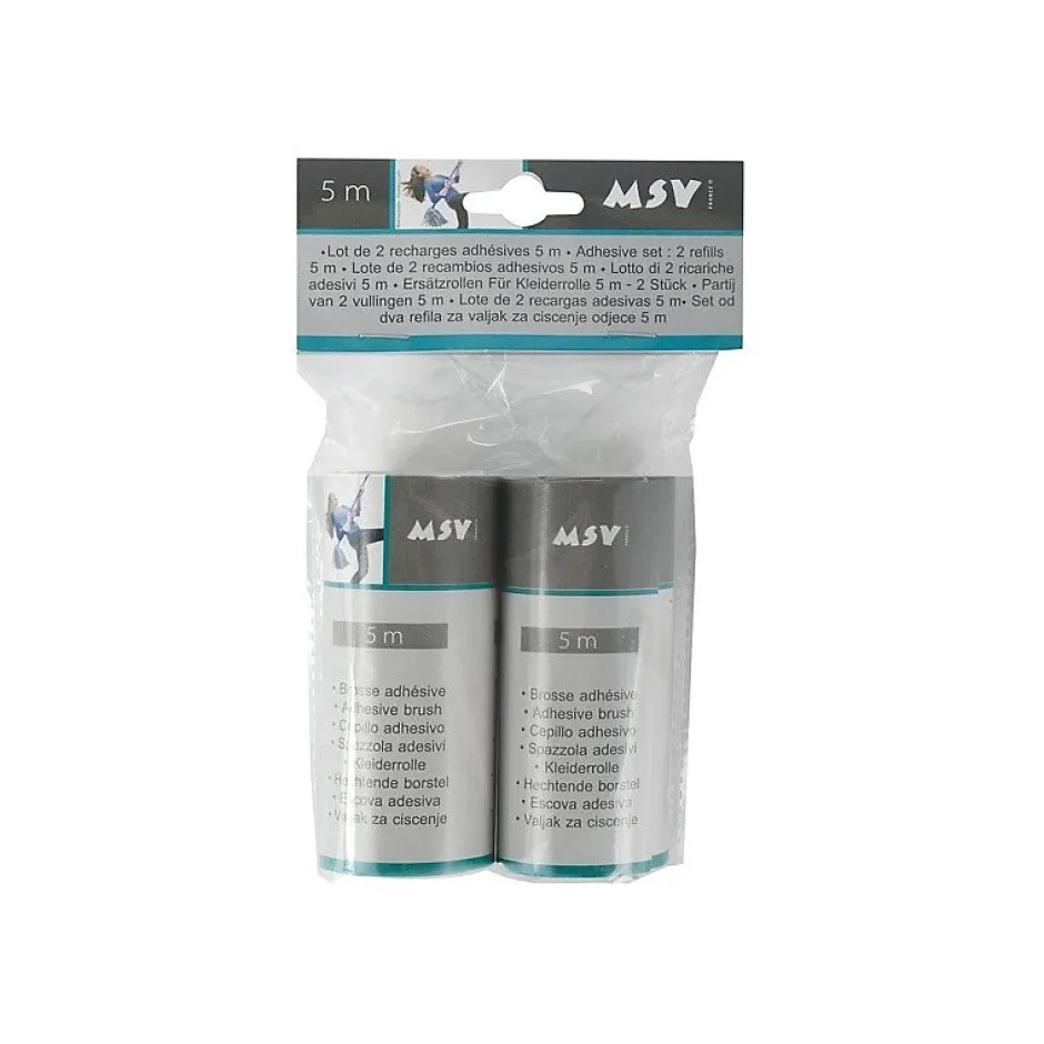 MSV Lot de 2 recharges adhesives 5m Best