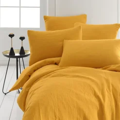 Sensei Maison Lot de 2 taies d'oreiller en gaze de coton Caramel 65x65 cm LOFT Online