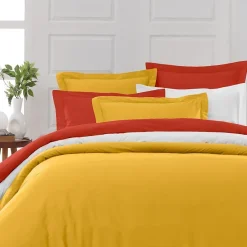 Sensei Maison Lot de 2 taies d'oreiller en percale de coton Terracota 50x70 cm SOFT PERCALE