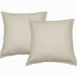 Sensei Maison Lot de 2 taies d'oreiller en flanelle de coton Ficelle 65x65 cm KLAPPEN Clearance