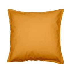 Sensei Maison Lot de 2 taies d'oreiller en flanelle de coton Caramel 65x65 cm KLAPPEN Discount