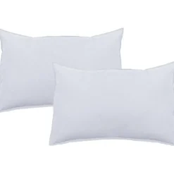 Vent Du Sud Lot de 2 taies d'oreiller Palace pur coton teint lavé 63 fils/cm² - Palace Neige - Lot de 2 taies d'oreiller 50 x 70 c Best