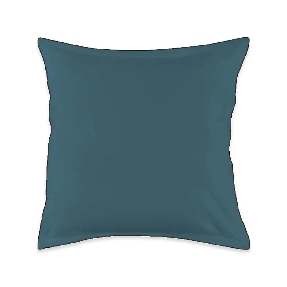 Future Home Lot de 2 taies d'oreiller unies en coton finition bourdon 65x65cm Clearance
