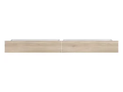 Vente-unique Lot de 2 tiroirs pour lit en 120, 140, 160 et 180 cm - Coloris : Naturel - TENALIA New