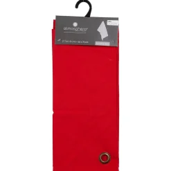 Atmosphera Créateur D'Intérieur Lot de 2 torchons imprimés - coton - rouge - 45x70 cm - Atmosphera