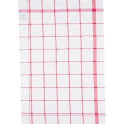 Atmosphera Créateur D'Intérieur Lot de 2 torchons imprimés - coton - rouge et blanc - 45x70 cm - Atmosphera