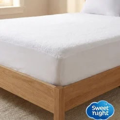 Sweetnight Lot Protège-Matelas 140x190 + 2 Protège-Oreillers 65x65 - Bouclette Éponge Coton Absorbante