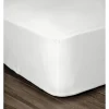Lovely Home Drap Housse 100% coton 90x190x25 cm blanc