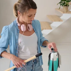 GoodHome Manche à balai en bois L.117 cm Online