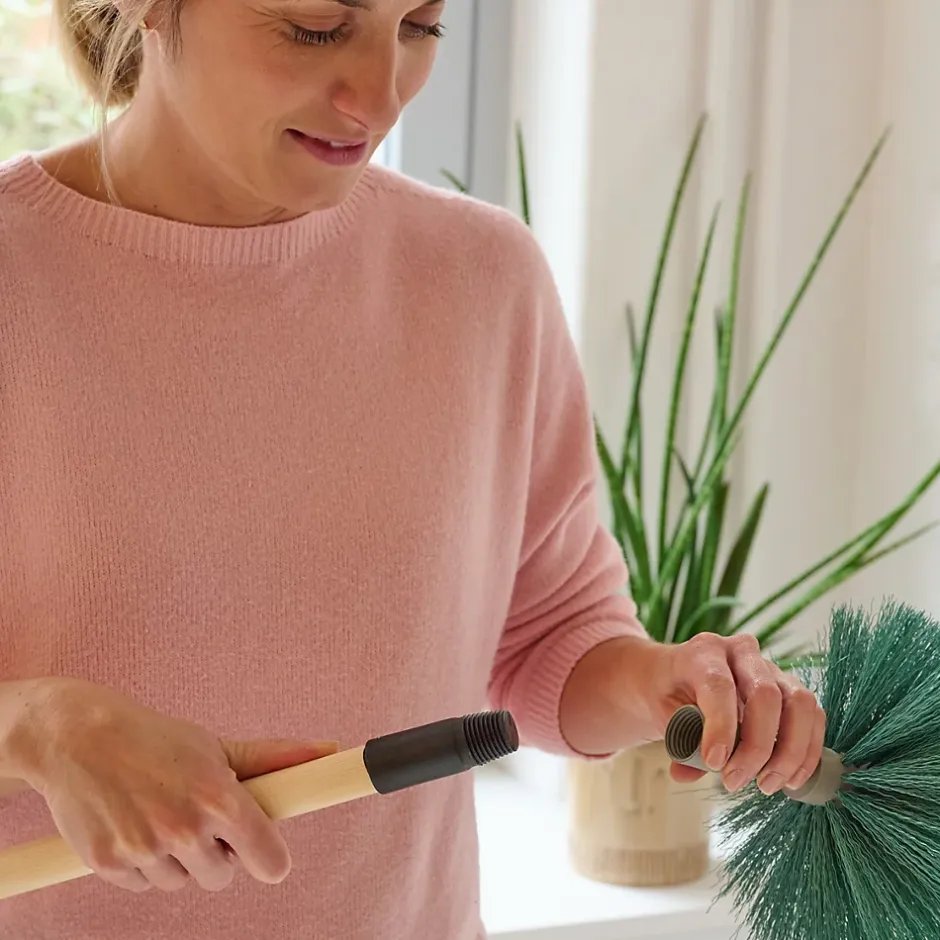 GoodHome Manche à balai en bois L.117 cm Online