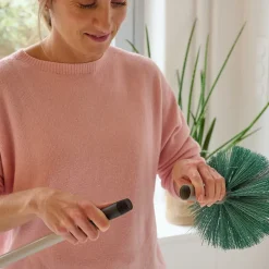 GoodHome Manche à balais en métal gris clair L.117cm Hot