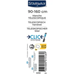 Starwax Manche télescopique clic-système 90-160cm