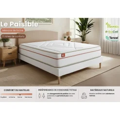 Marmottes & Co Matelas Mémoire de forme - Confort : Equilibré